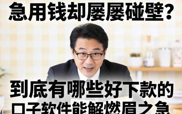 急用钱却屡屡碰壁？到底有哪些好下款的口子软件能解燃眉之急？