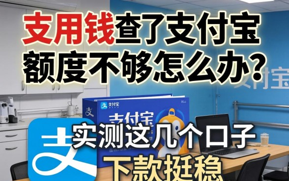 急用钱查了支付宝额度不够怎么办？实测这几个口子下款挺稳