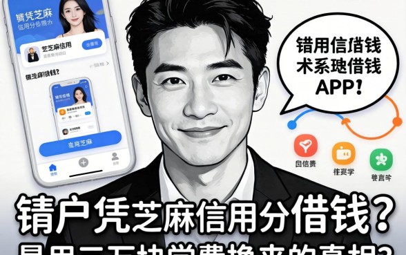 黑户凭芝麻信用分借钱的app？我用三万块学费换来的真相