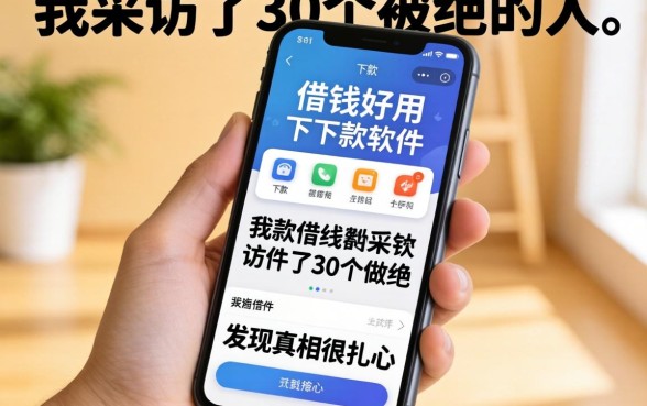 手机借钱好用不好下款的软件：我采访了30个被拒的人，发现真相很扎心
