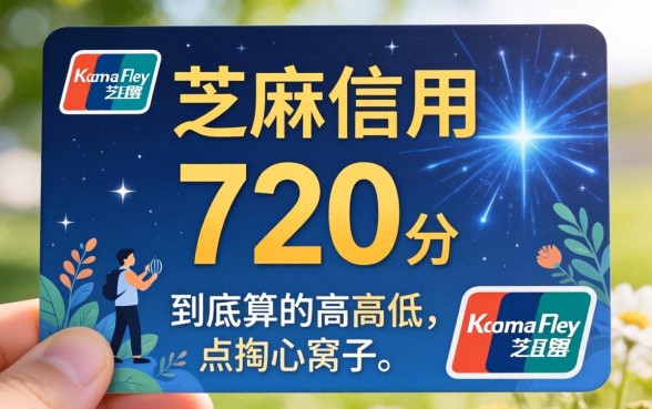 支付宝芝麻信用720分,到底算高还是低?说点掏心窝子的实话