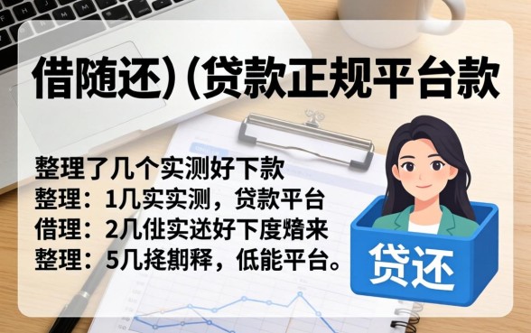 随借随还的贷款正规平台2026款:整理了几个实测好下款的