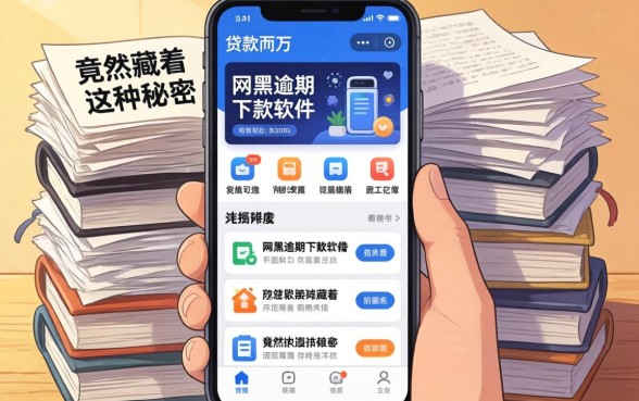 我翻遍了贷款两万的app，发现网黑逾期下款软件竟然藏着这种秘密