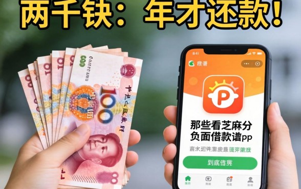 我借了两千块却要在2026年才还款，那些看芝麻分负面的借款app到底靠不靠谱
