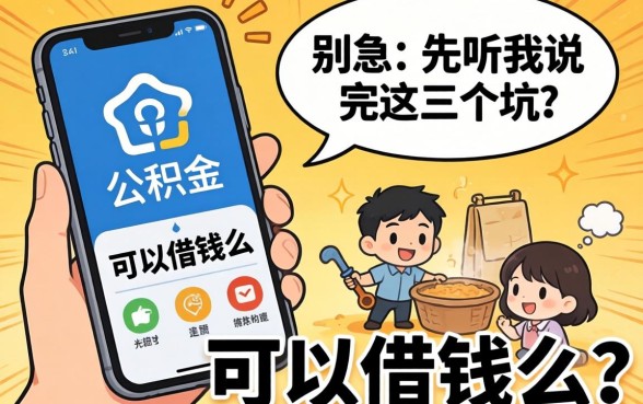 手机公积金可以借钱么？别急，先听我说完这三个坑
