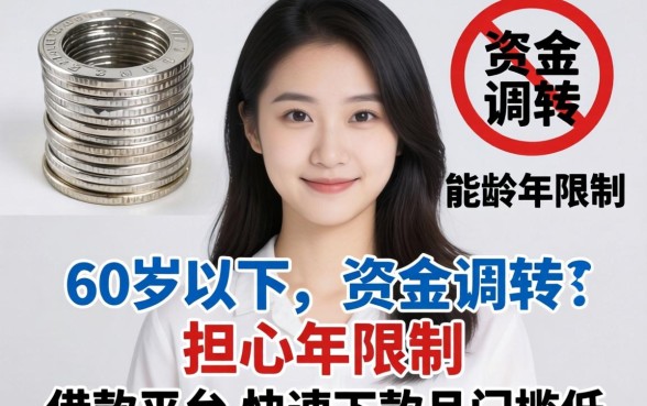 急需资金周转却担心年龄限制?哪些60岁以下可以借款的平台能快速下款且门槛低?