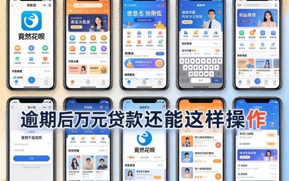 我翻了十几款借贷软件，发现利息低的竟然不是花呗，逾期后万元贷款还能这样操作