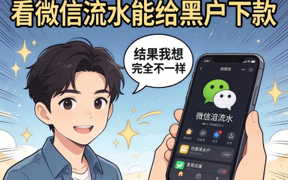 我试了那些不看微信流水能给黑户下款的平台，结果和我想的完全不一样