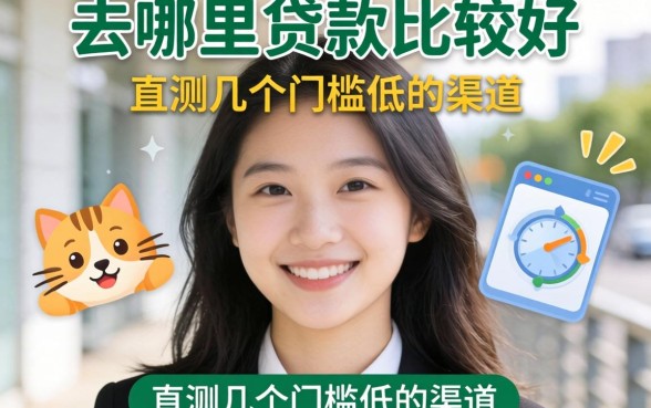 没有资质去哪里贷款比较好？实测几个门槛低的渠道