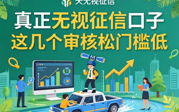 揭秘真正无视征信的口子,这几个审核松门槛低