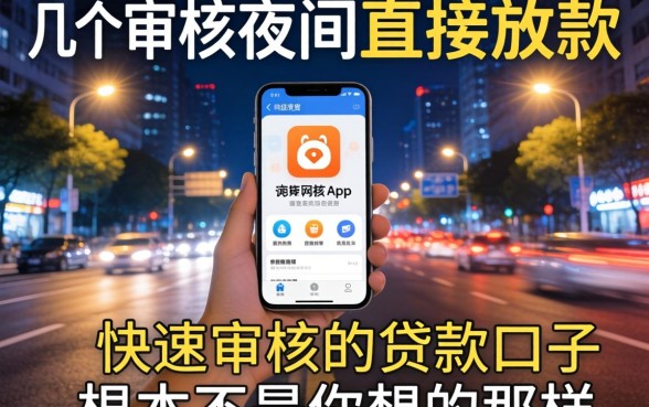 我试了几个不审核夜间直接放款的网贷app,发现快速审核的贷款口子根本不是你想的那样