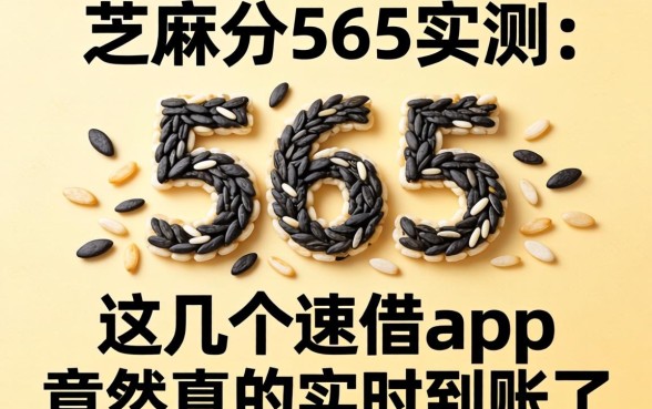 我芝麻分565实测，这几个速借app竟然真的实时到账了
