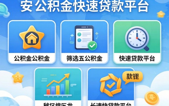 最近还能下款的平台，筛选五个公积金快速贷款平台
