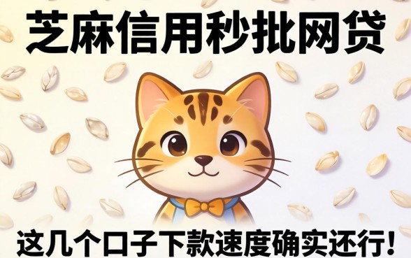 纯芝麻信用秒批网贷：这几个口子下款速度确实还行