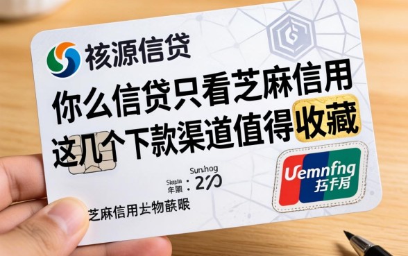 揭秘什么信贷只看芝麻信用的,这几个下款渠道值得收藏