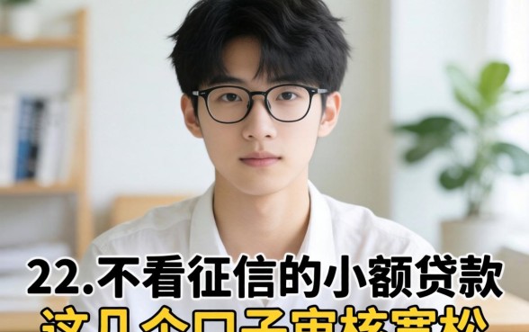 揭秘22岁不看征信的小额贷款，这几个口子审核宽松