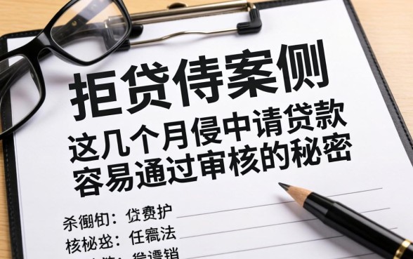 我观察了上千份拒贷案例，发现这几月份申请贷款容易通过审核的秘密