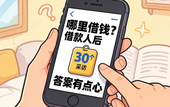 手机上面还有哪里可以借钱？我采访了30个借款人后，答案有点扎心