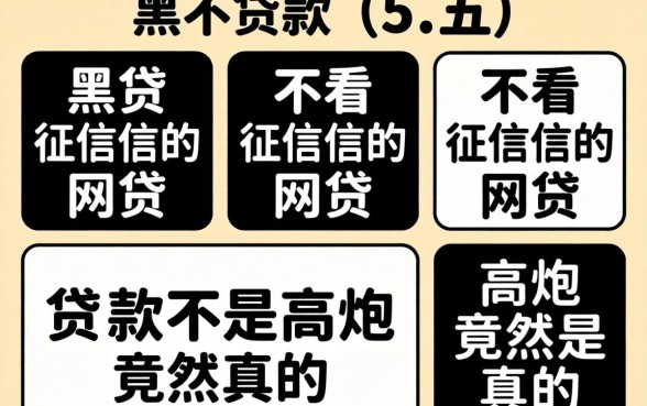 我试了五款不看征信的网贷，黑白贷款不是高炮竟然是真的