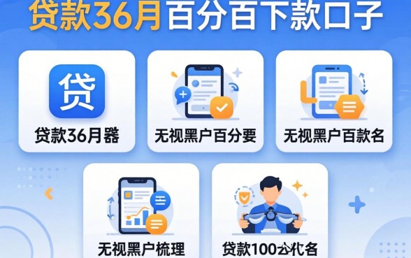 能贷款36个月的app，梳理五个无视黑户百分百下款口子
