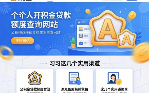 揭秘个人公积金贷款额度查询网站,这几个实用渠道分享