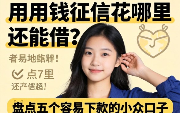 急用钱征信花哪里还能借?盘点五个容易下款的小众口子