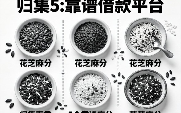 无视黑白花芝麻分，归集5个靠谱的借款平台