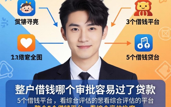 黑户借钱哪个审批容易过的贷款,整合5个借钱平台不看综合评估的平台