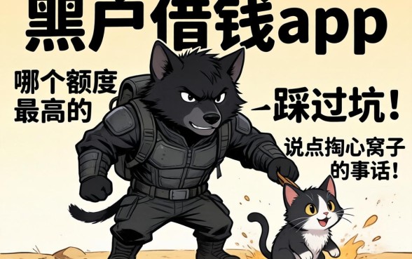 黑户借钱app哪个额度最高的？我踩过坑，说点掏心窝子的实话
