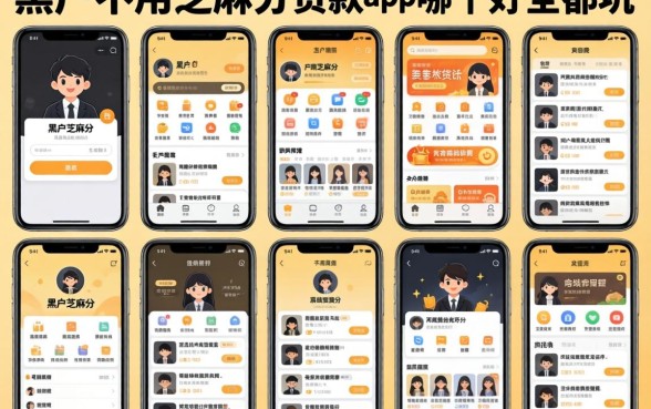 我试了十几个平台，发现黑户不用芝麻分的贷款app哪个好全是坑