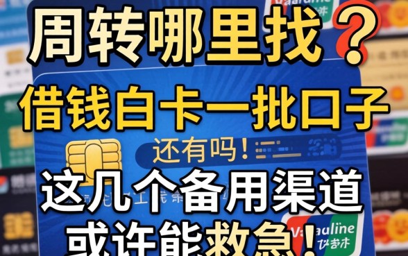 急需周转哪里找?和借钱白卡一批的口子还有吗?这几个备用渠道或许能救急!