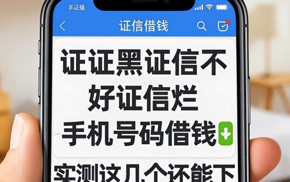征信黑征信不好征信烂通过手机号码借钱，实测这几个还能下
