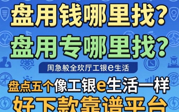 急用钱哪里找？盘点五个像工银e生活一样好下款的靠谱平台