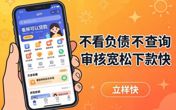 揭秘不看负债不看查询可以贷款的APP，审核宽松下款快