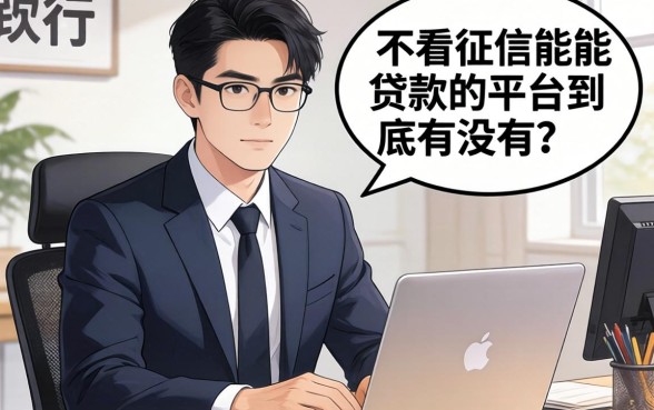 银行经理私下说：不看征信能贷款的平台到底有没有？