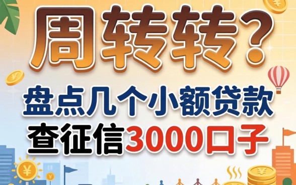 急需周转？盘点几个小额贷款不查征信3000的口子