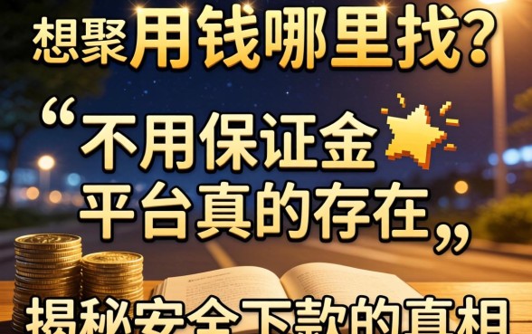 深夜急需用钱哪里找？不用保证金的平台真的存在吗？揭秘安全下款的真相