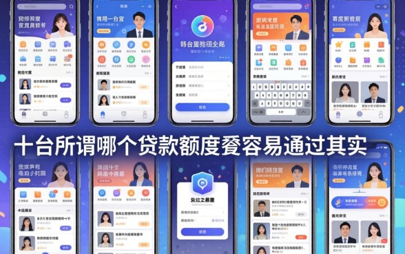 我试了十几个平台,发现所谓哪个贷款额度最容易通过其实是个伪命题