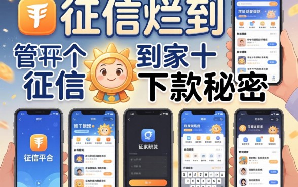 我试了十个平台，发现征信烂到家的下款秘密