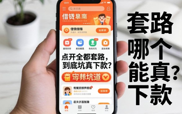 手机里全是借钱app,点开全是套路,到底哪个能真下款?急求不坑渠道!