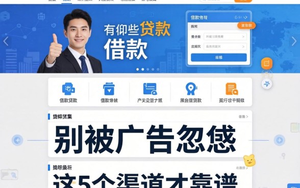 小贷款平台有哪些可以借款的?别被广告忽悠,这5个渠道才靠谱