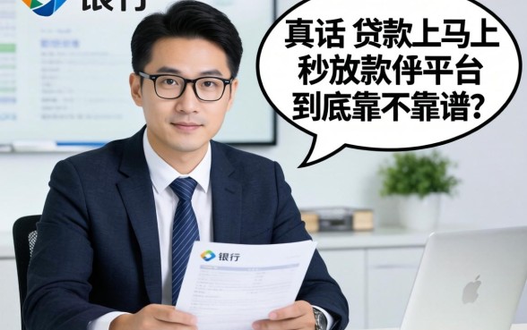 银行经理说真话:贷款马上秒放款的平台,到底靠不靠谱?