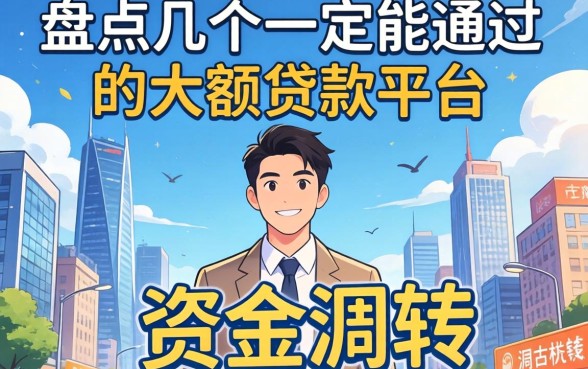 急需资金周转？盘点几个一定能通过的大额贷款平台