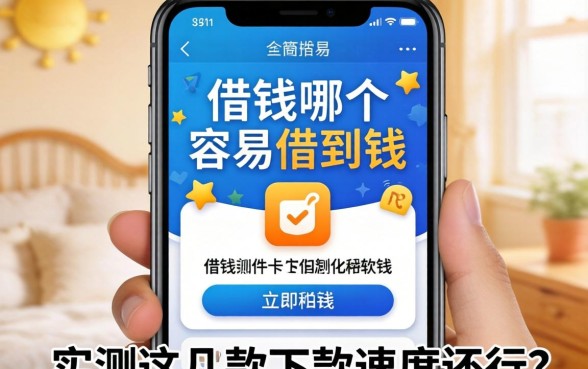 手机借钱哪个软件容易借到钱？实测这几款下款速度还行