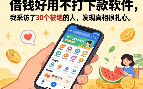 手机借钱好用不好下款的软件：我采访了30个被拒的人，发现真相很扎心