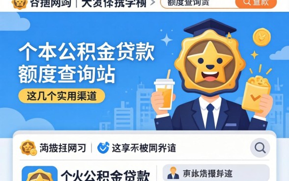 揭秘个人公积金贷款额度查询网站,这几个实用渠道分享