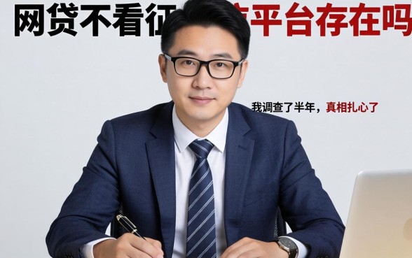 正规网贷不看征信的平台存在吗？我调查了半年，真相扎心了