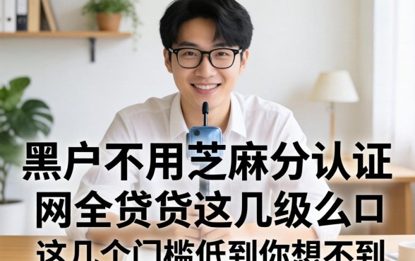 揭秘黑户不用芝麻分认证的网贷，这几个门槛低到你想不到
