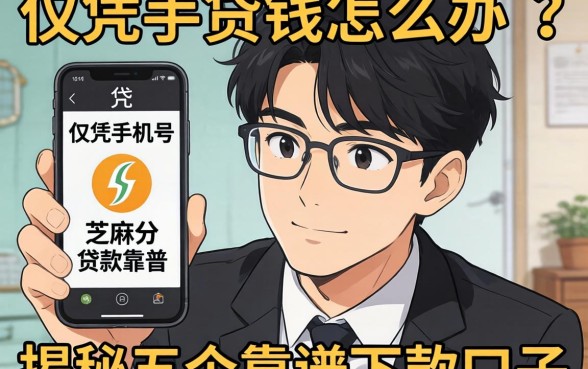 急需用钱怎么办？仅凭手机号和芝麻分贷款靠谱吗？揭秘五个靠谱下款口子