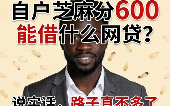 黑户芝麻分600能借什么网贷？说实话，路子真不多了
